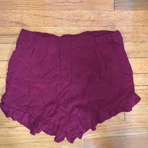 ruffled H&M shorts